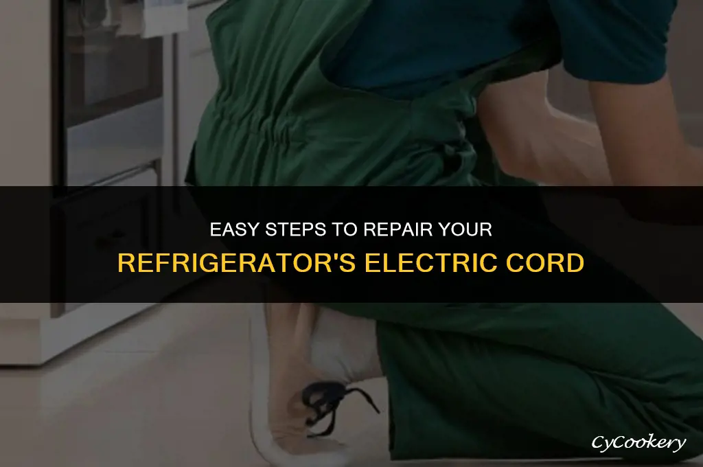 how to fix electric cord on refrigerator on general