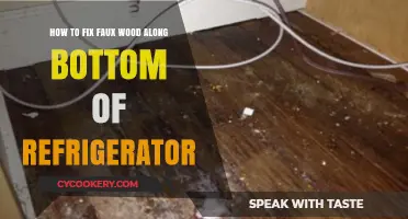 DIY Repair: Faux Wood Damage on Your Refrigerator's Base