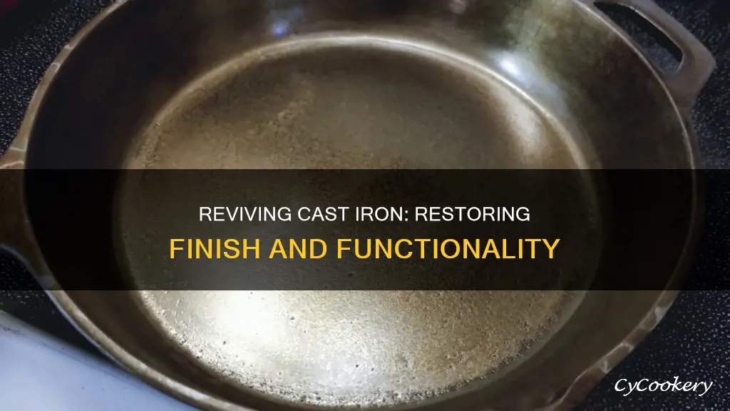 how to fix finish on cast iron pan