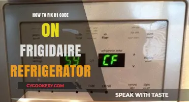 Troubleshooting H1 Error Code on Frigidaire Refrigerators: A Step-by-Step Guide