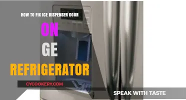 Easy Steps to Fix Your GE Refrigerator's Ice Dispenser Door