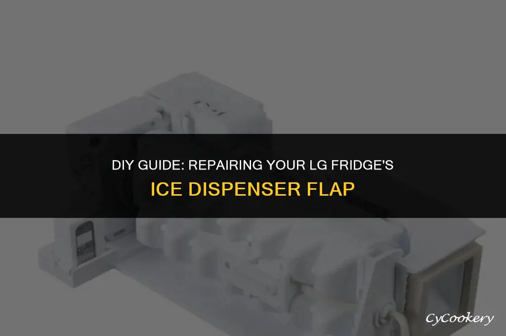 how to fix ice dispenser flap on lg refrigerator