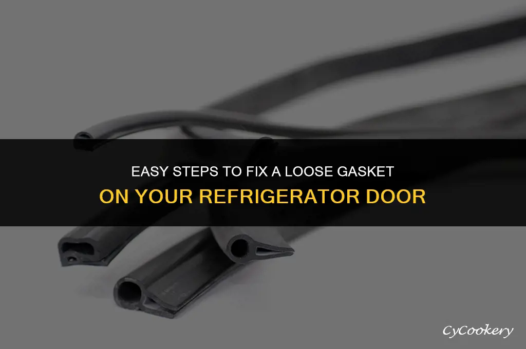 how to fix loose gasket on refrigerator door