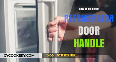 Quick Fix: Tighten Your Loose Refrigerator Door Handle Easily