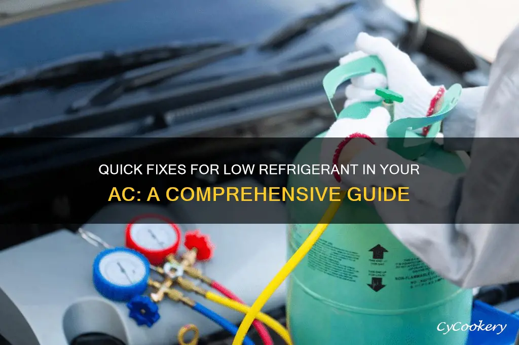 how to fix low refrigerant in ac