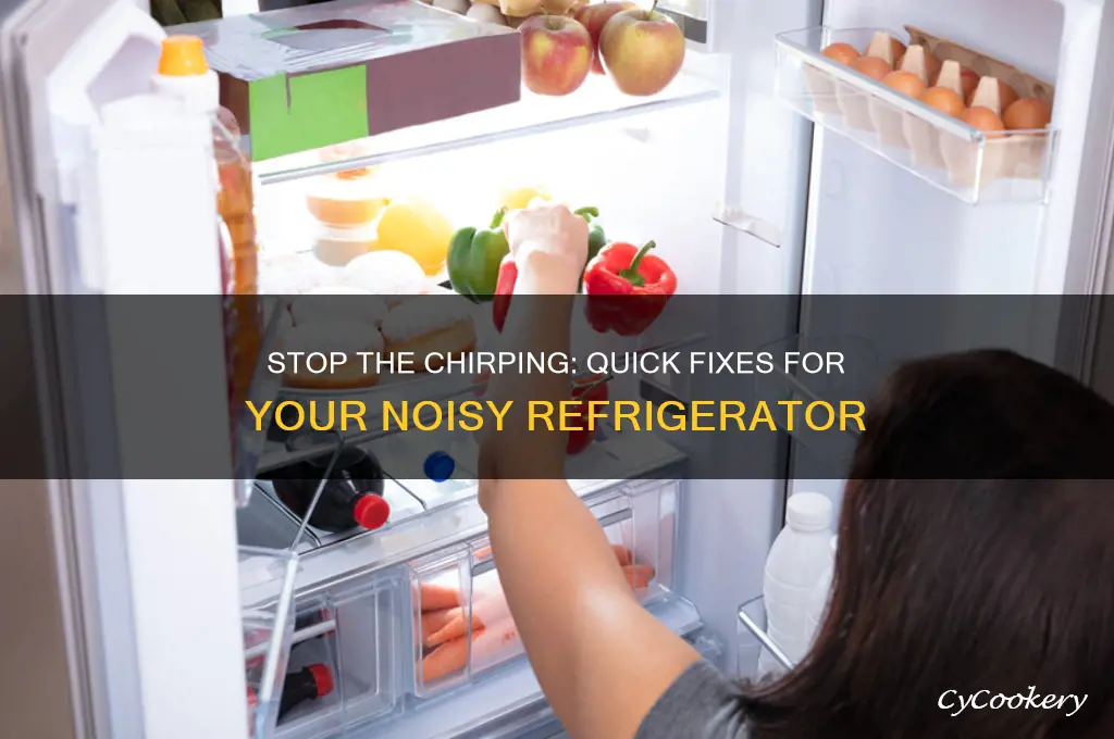 how to fix my refrigerator chirping noise