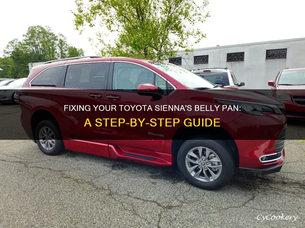 how to fix my toyota sienna belly pan