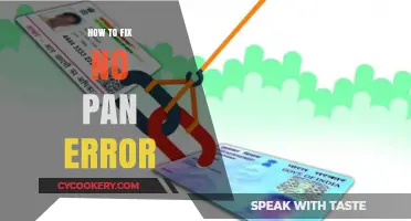 Resolving No PAN Errors: A Quick Guide