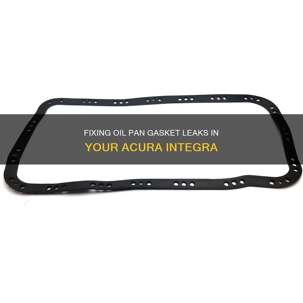 how to fix oil pan gasket 01 acura integra