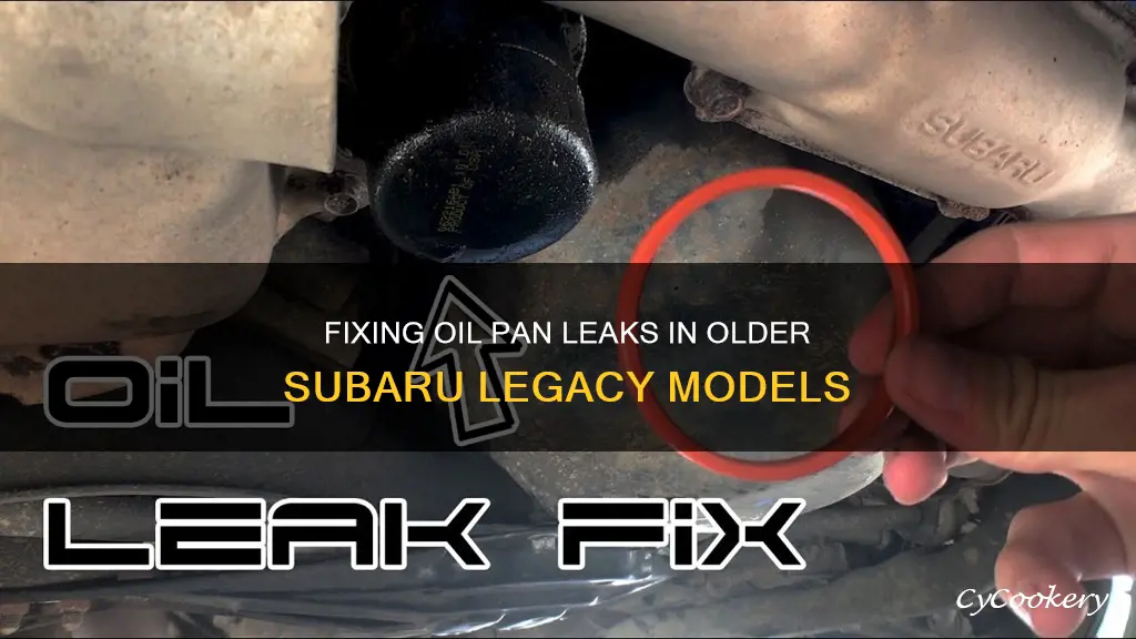 how to fix oil pan leak 1999 subaru legacy