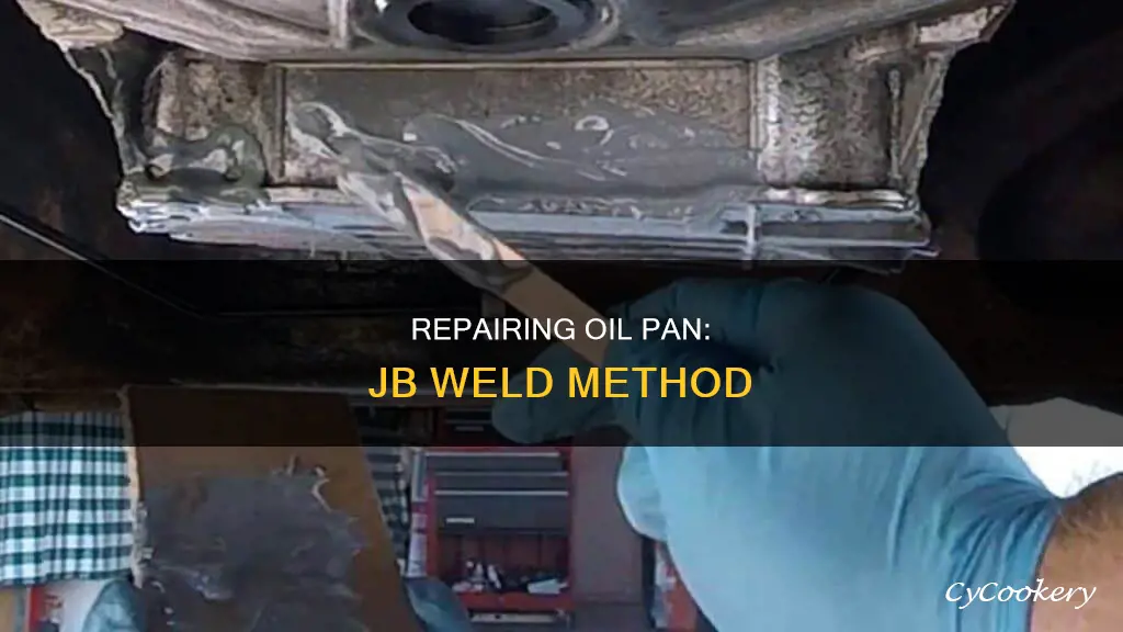 how to fix oil pan with jb weld