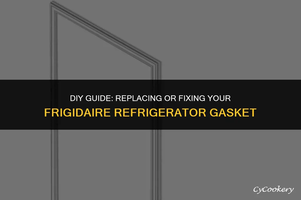 how to fix or replace refrigerator gasket on frigdaire