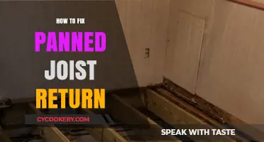 Repairing Panned Joist Returns: A Step-by-Step Guide