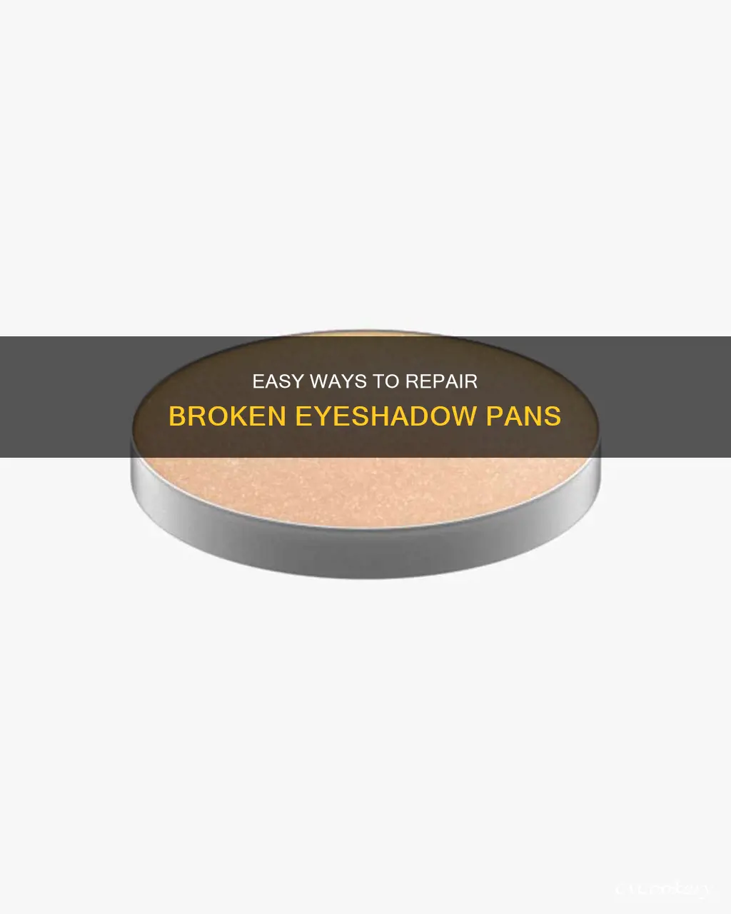 how to fix pans in eyeshadow palette