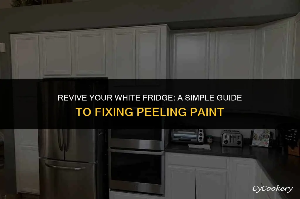 how to fix peeling paint on white refrigerator