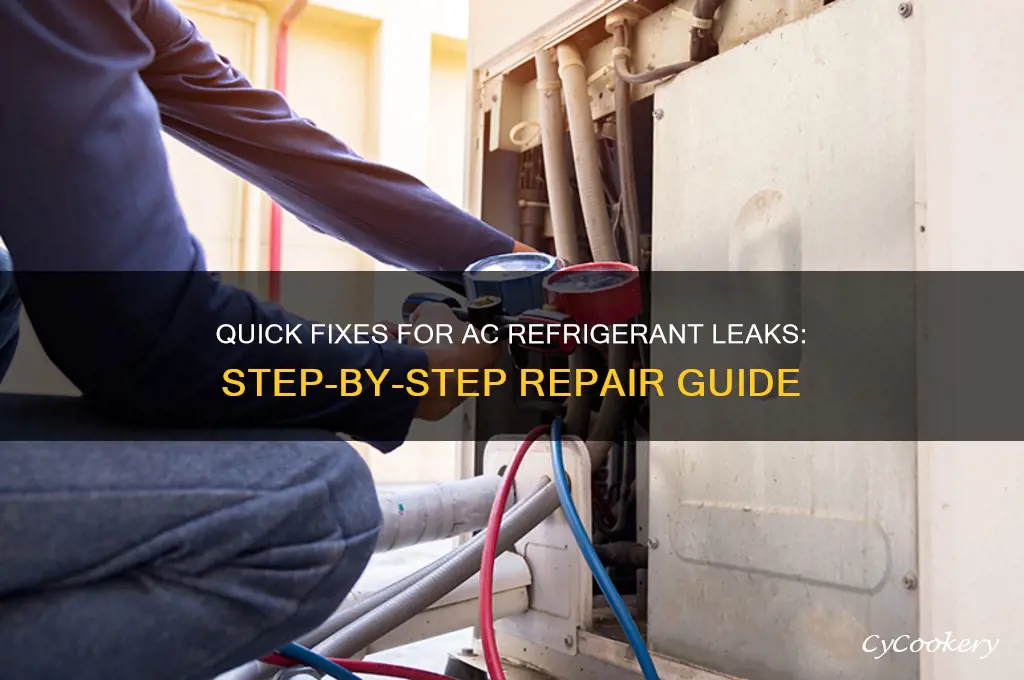 how to fix refrigerant leak in ac