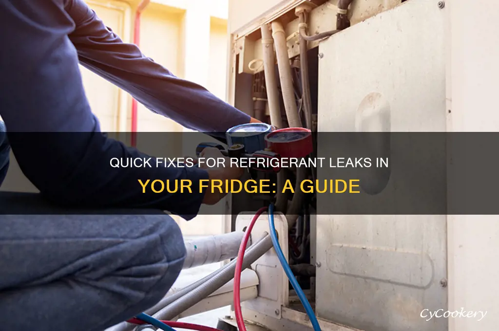 how to fix refrigerant leak in fridge