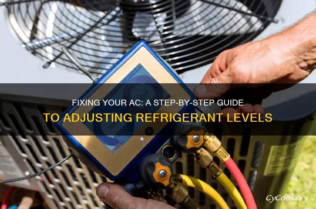 how to fix refrigerant level in ac