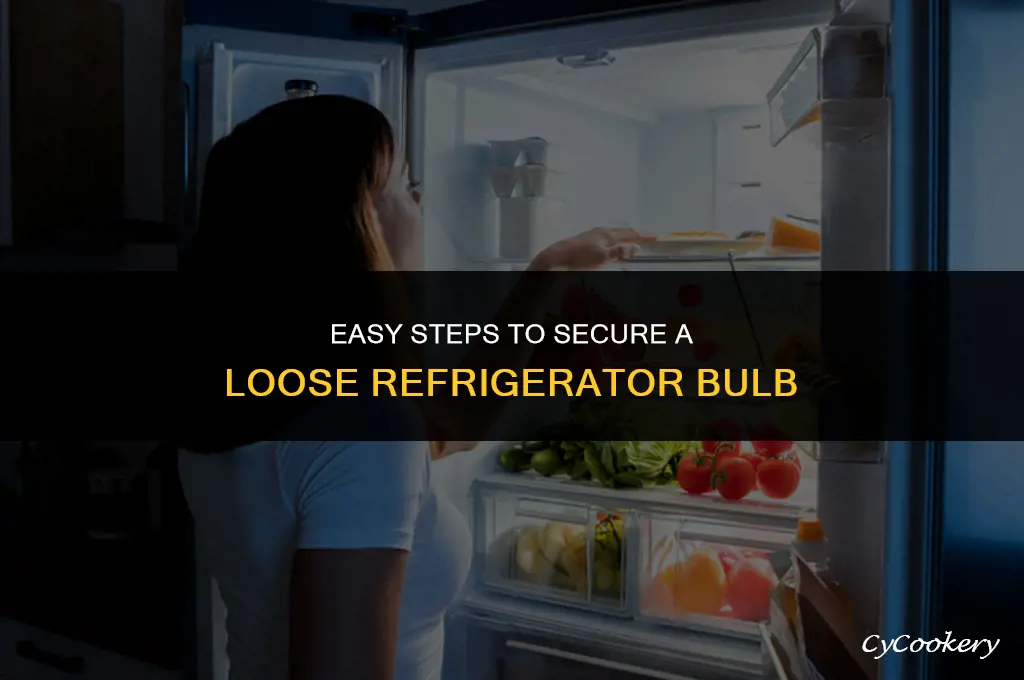how to fix refrigerator bulb that is loose