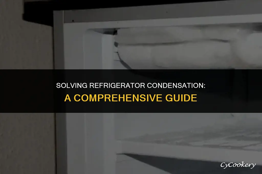 how to fix refrigerator condensation on the inside