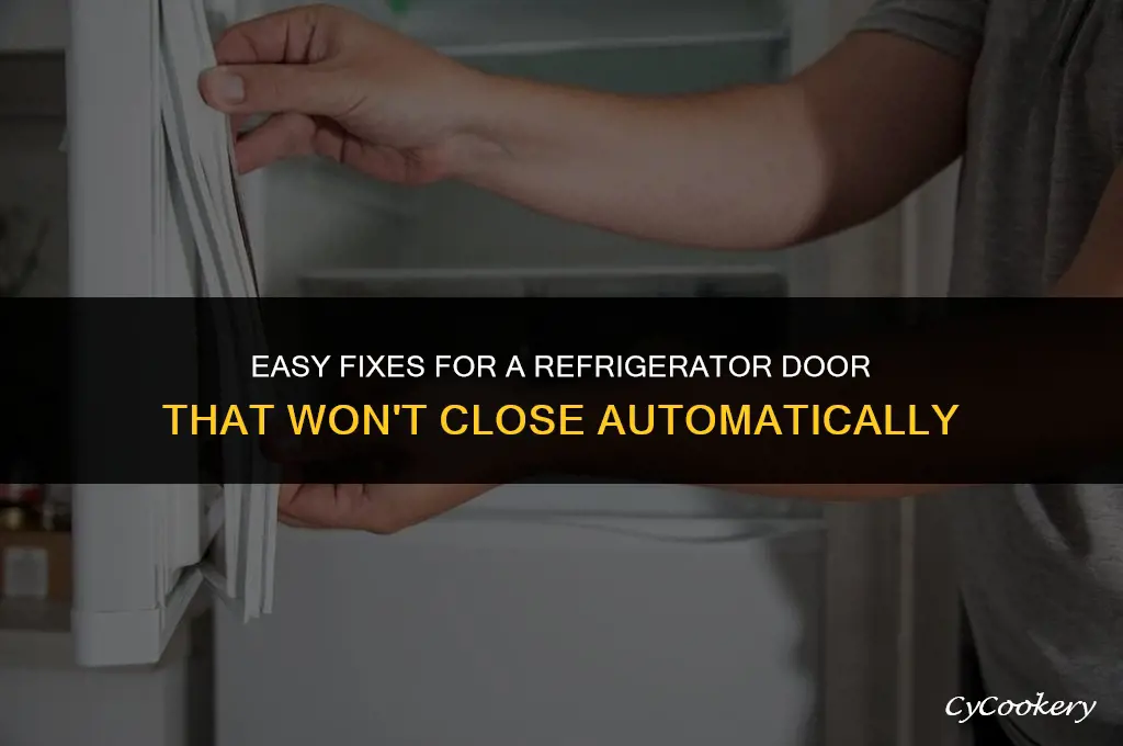 how to fix refrigerator door not closing automatically