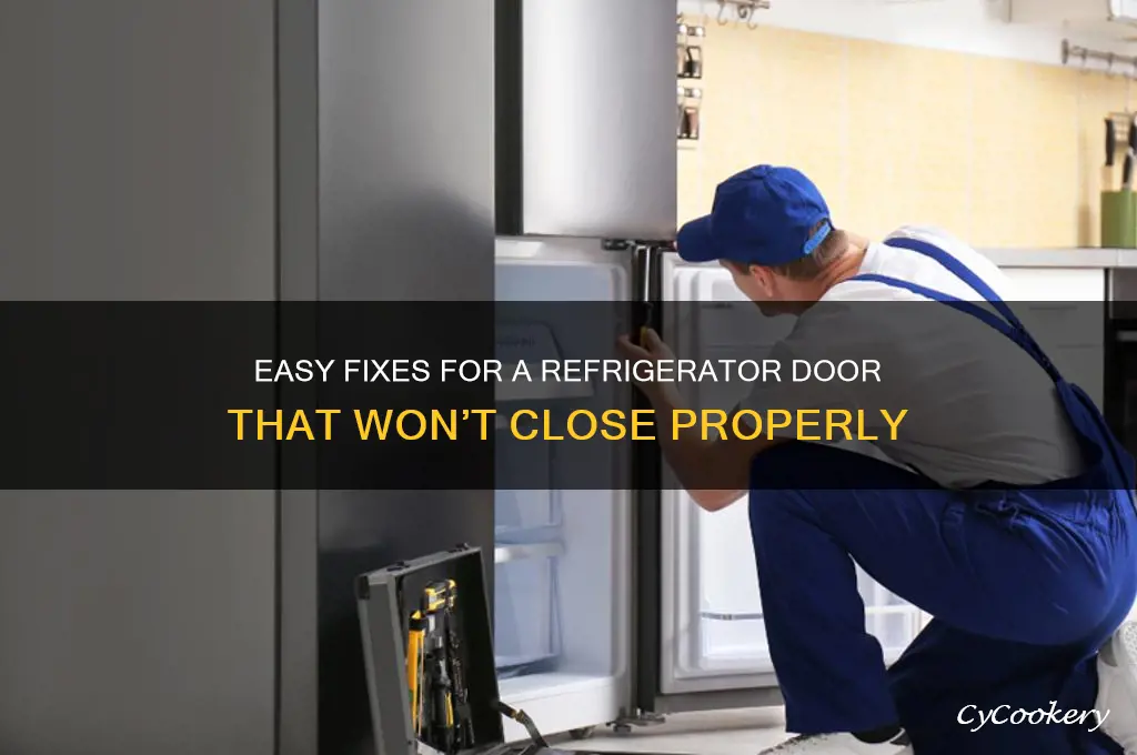 how to fix refrigerator door not closing