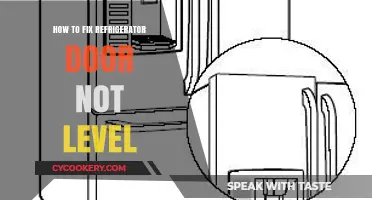 Fixing Uneven Refrigerator Doors: A Step-by-Step Leveling Guide