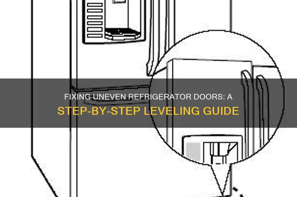 how to fix refrigerator door not level