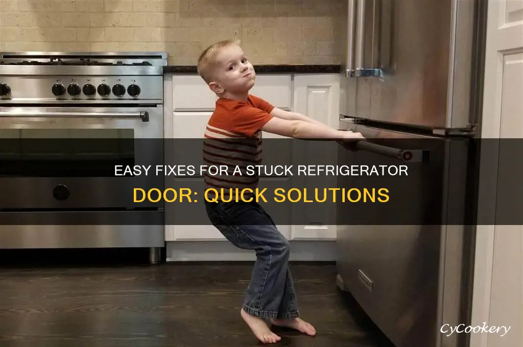 how to fix refrigerator hard to open