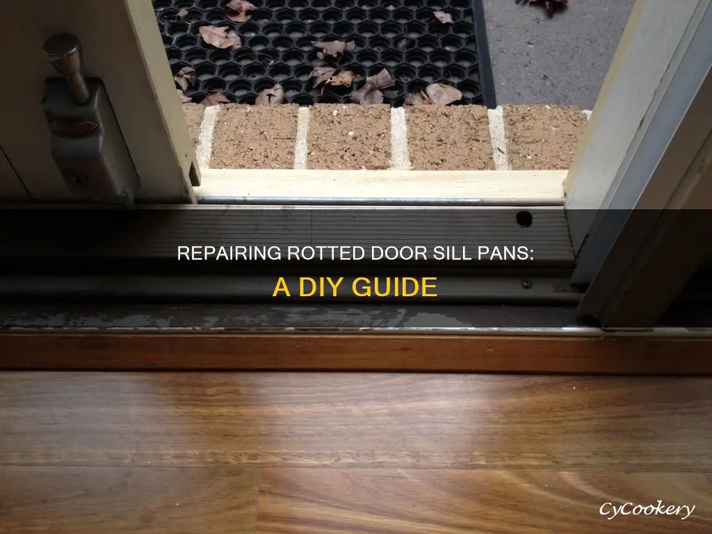 how to fix rotted door sill pan