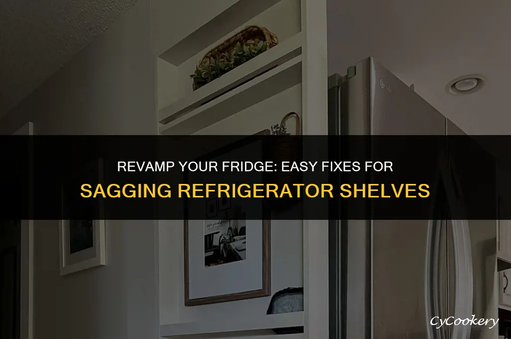 how to fix sagging 3 8 refrigerator shelves