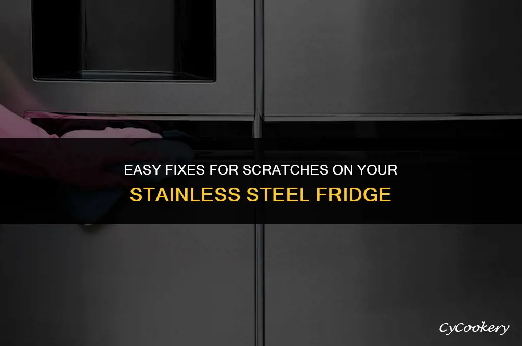 how to fix scatch on stainless steel refrigerator