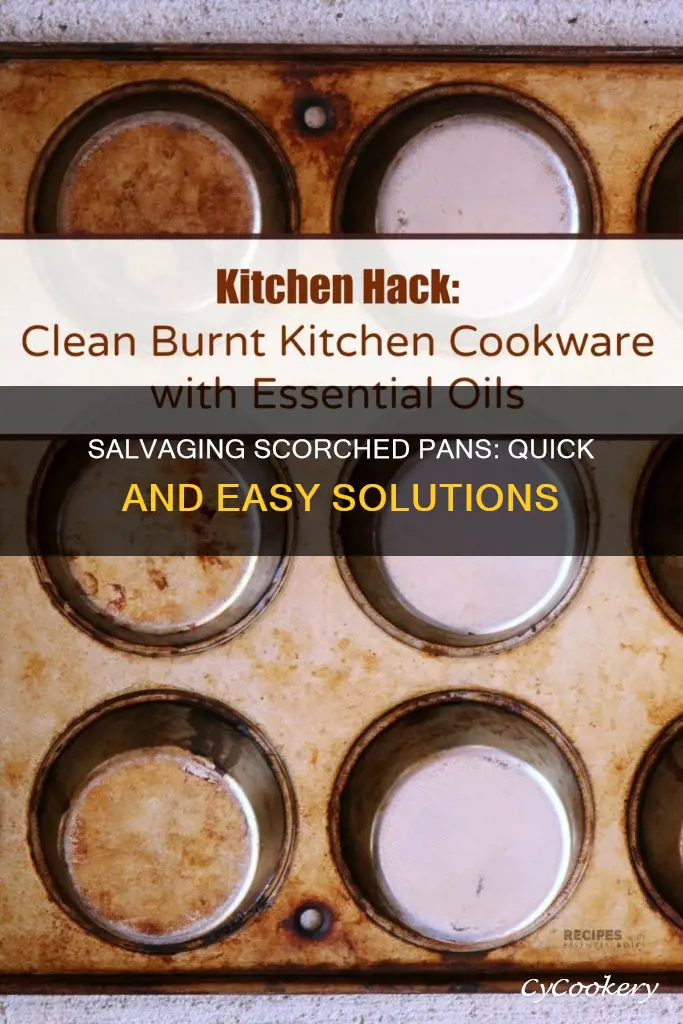 how to fix scorched pan