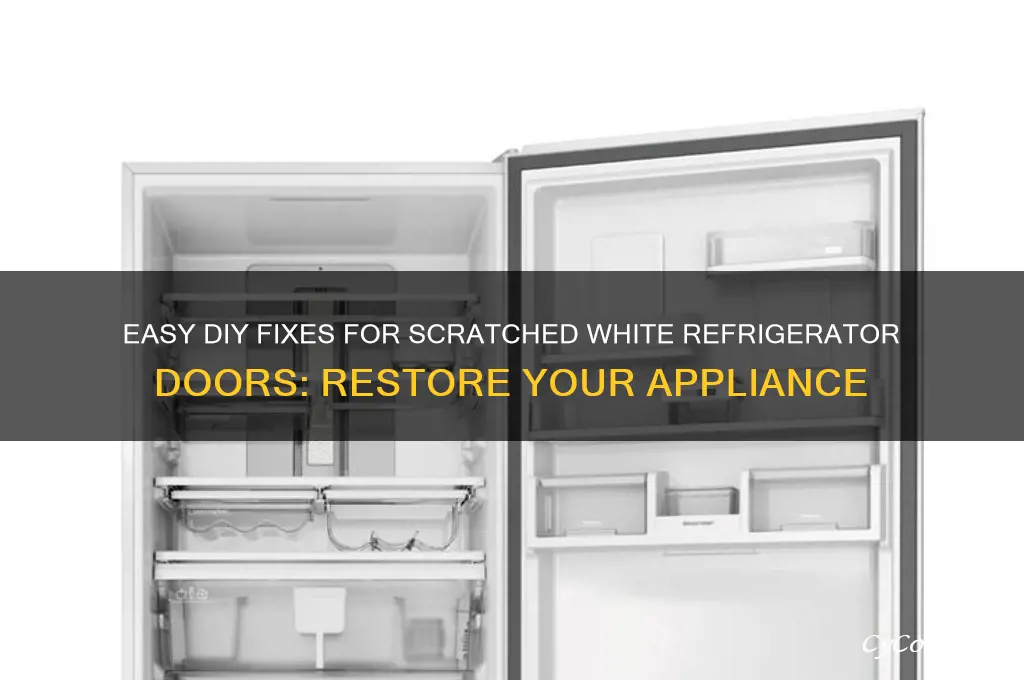 how to fix scratched refrigerator door white