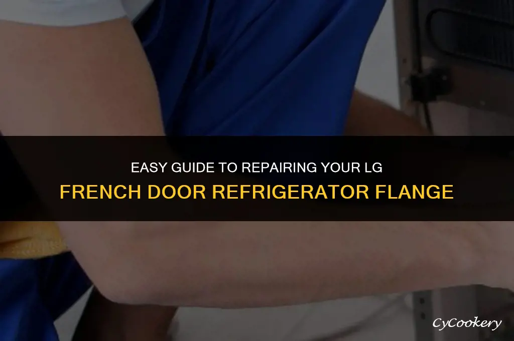 how to fix the lg french door refrigerator flange