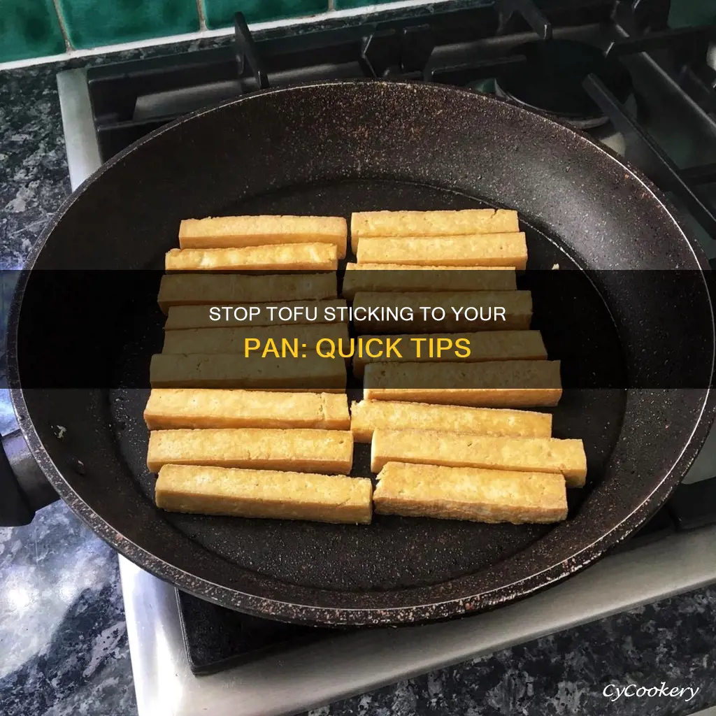 how to fix tofu sticking to bottom of pan