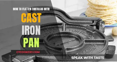 Tortilla Tricks: The Art of Flattening with a Cast Iron Pan