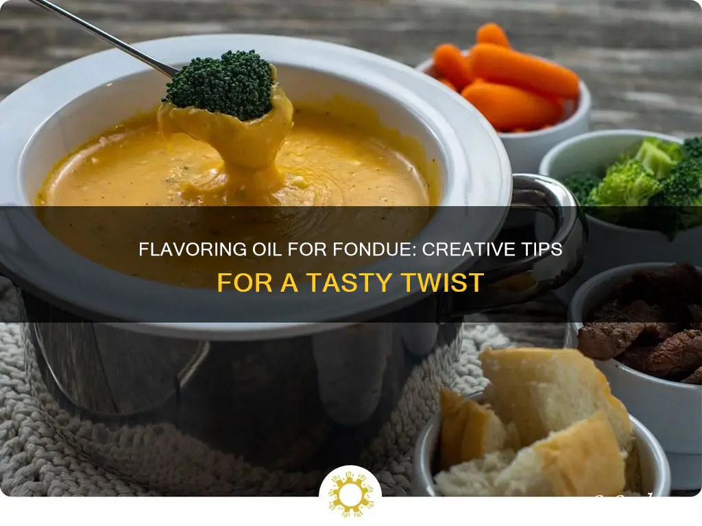 how to flavor oil for fondue