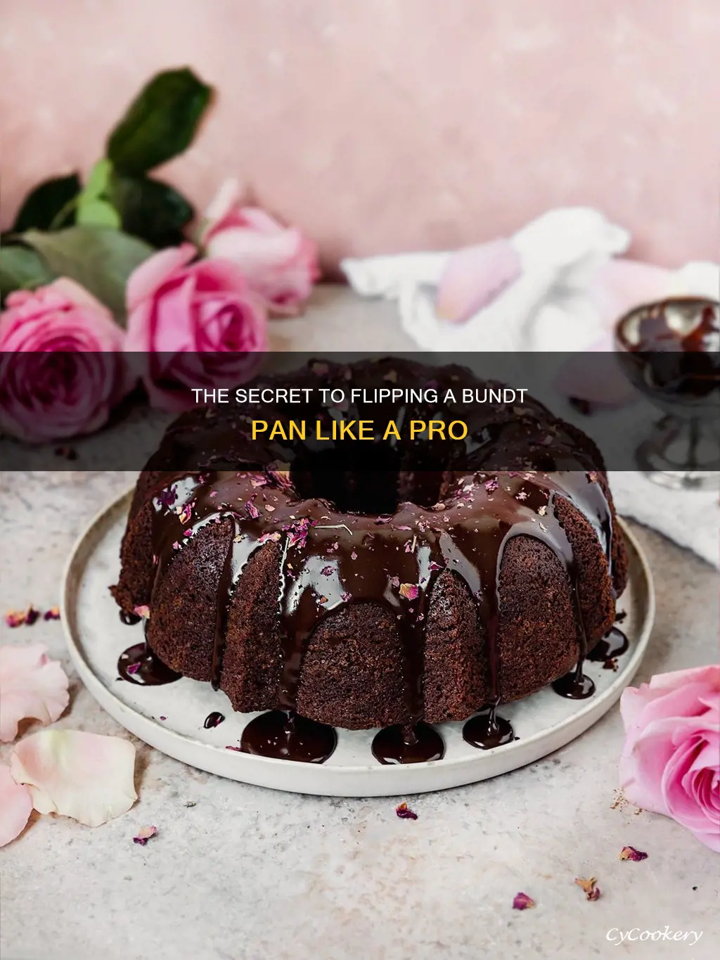 how to flip a bundt pan