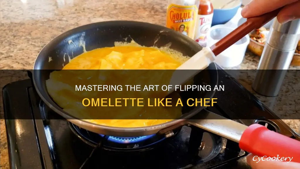 how to flip an omelette in a pan