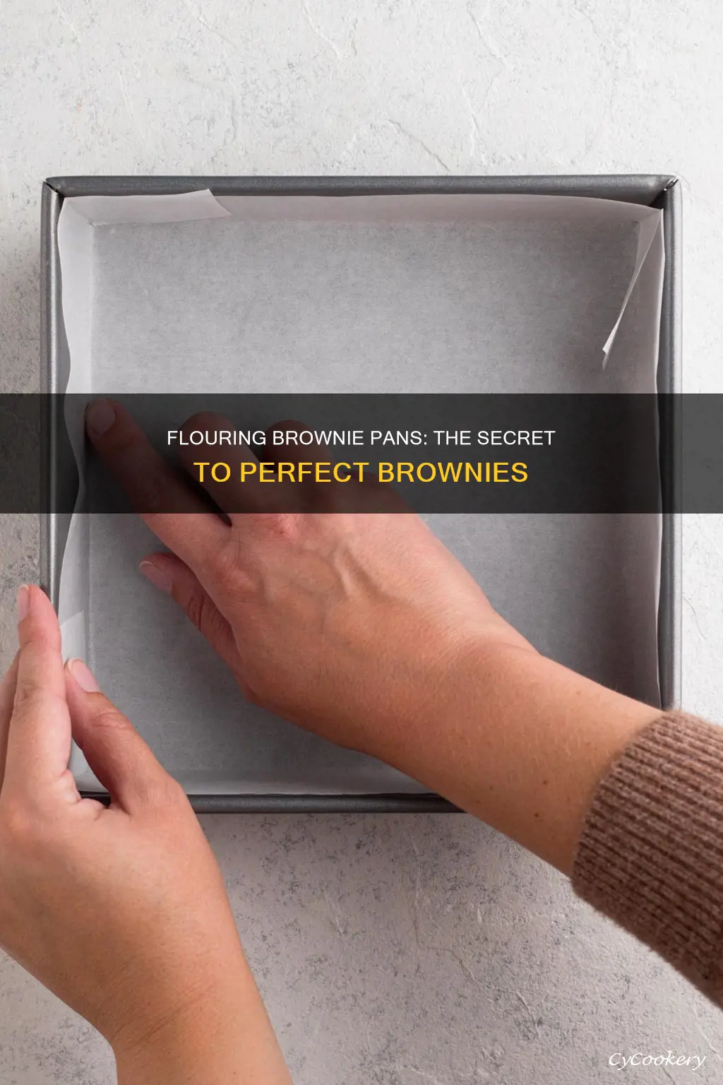 how to flour a brownie pan
