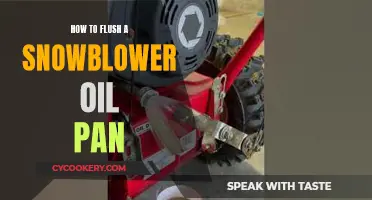 Flushing Snowblower Oil Pans: A Step-by-Step Guide