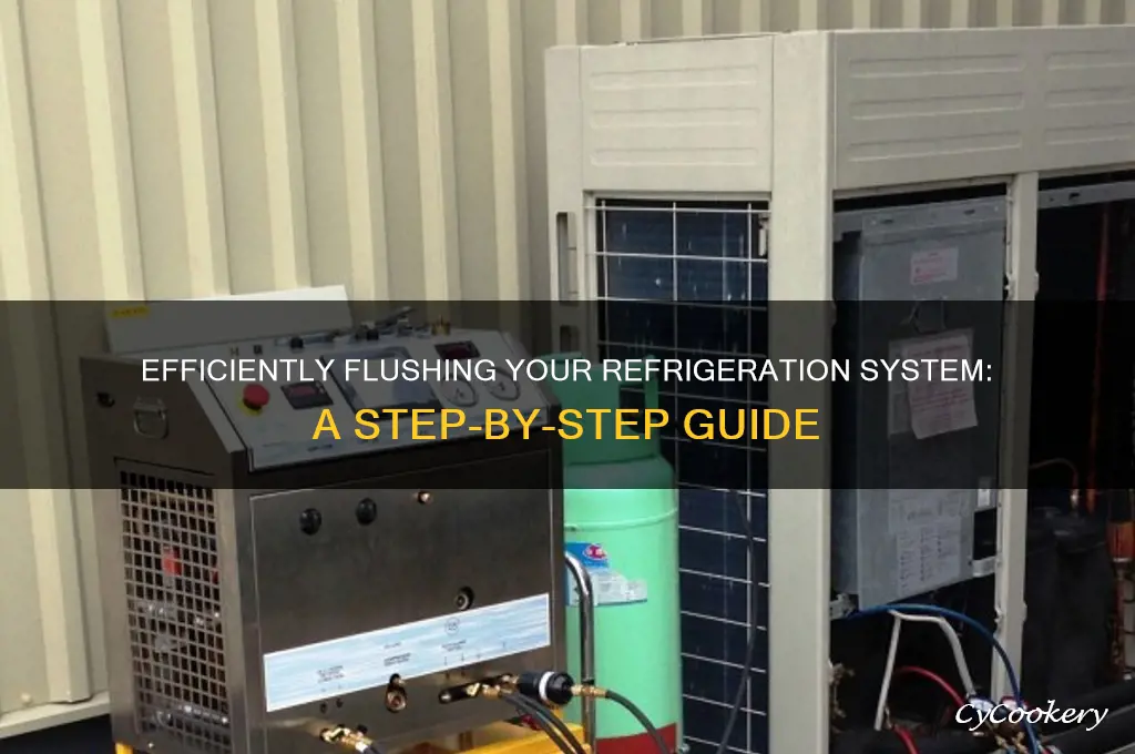 how to flush out a refrigeration system