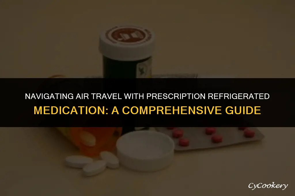 how to fly commercially with prescription refrigerated medication