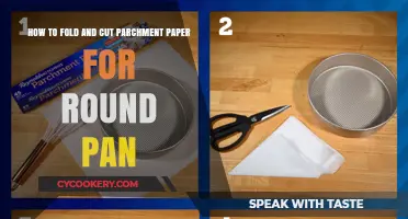 Folding and Cutting Parchment Paper for Round Pans