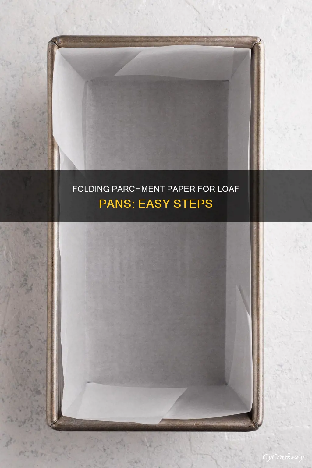 how to fold parchment paper for loaf pan