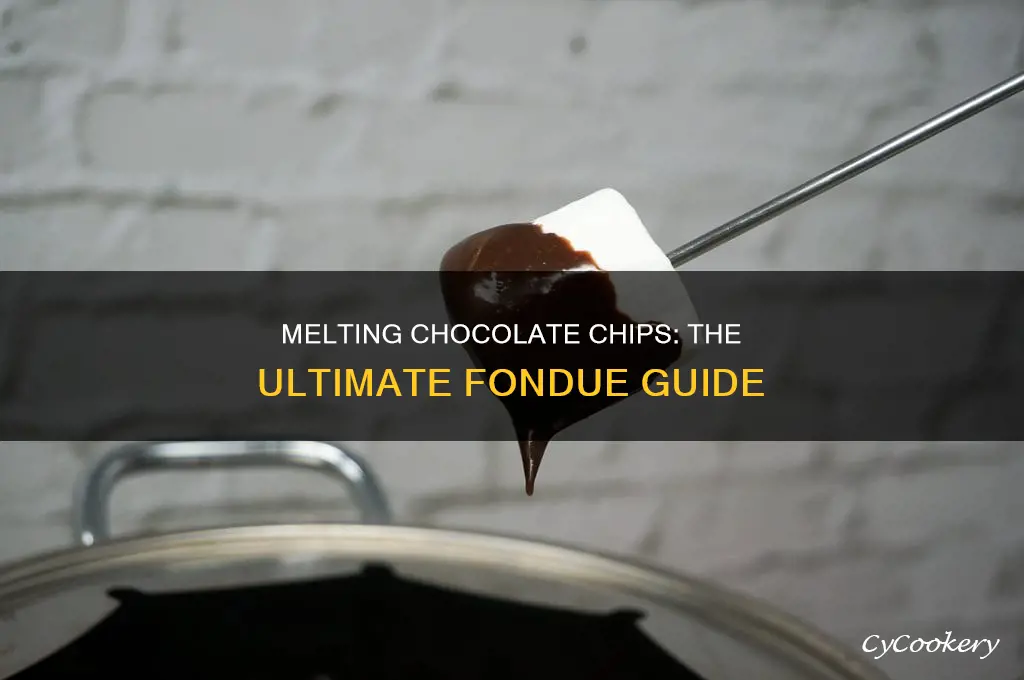 how to fondue chocolate chips