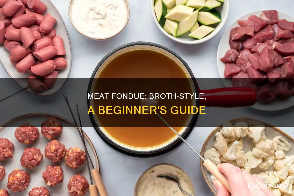 how to fondue meat in broth