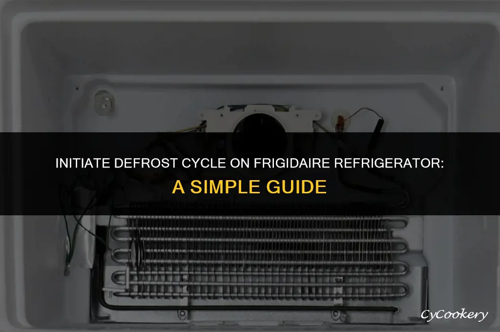how to force a defrost cycle on frigidaire refrigerator