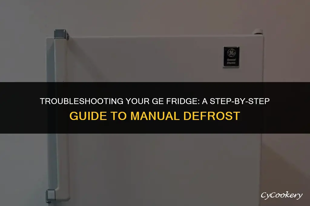 how to force a ge refrigerator into defrost